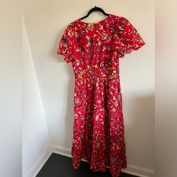 Anthropologie The Somerset Maxi Smocked Floral Dress - Picture 5 of 6